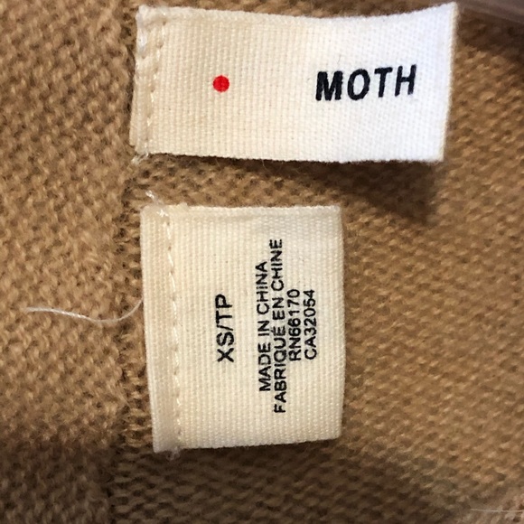 Anthropologie Moth 100% Cashmere Cowl Neck Top - Picture 5 of 9